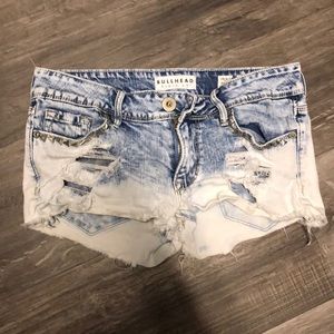 Super distressed short shorts from pacsun